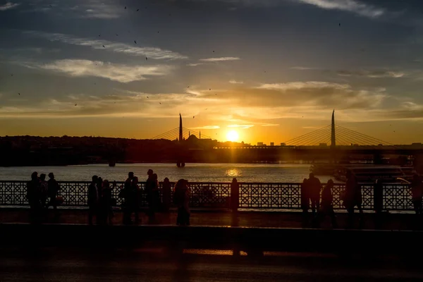 Ηλιοβασίλεμα Στην Τουρκία Istambul — Φωτογραφία Αρχείου