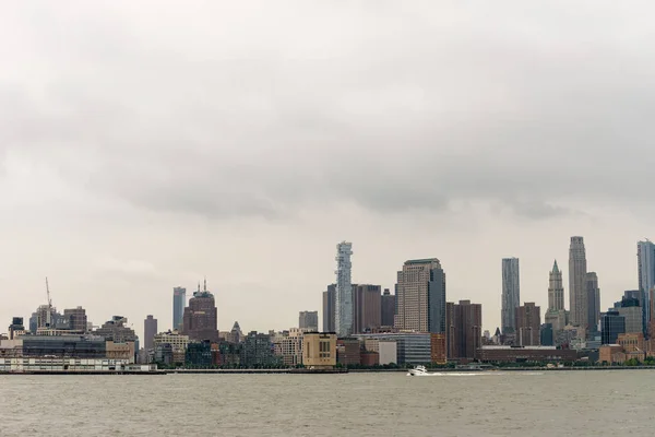 Skyline Felső Manhattan Től Hoboken — Stock Fotó