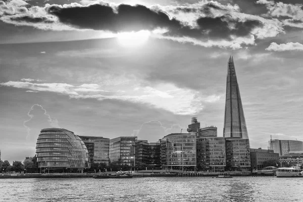 Zonsondergang Nieuwe Skyline Van Londen — Stockfoto