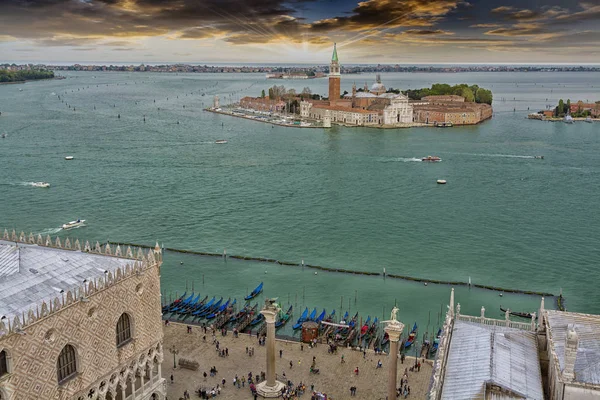 Vista Para Orla Marítima Veneza Itália — Fotografia de Stock