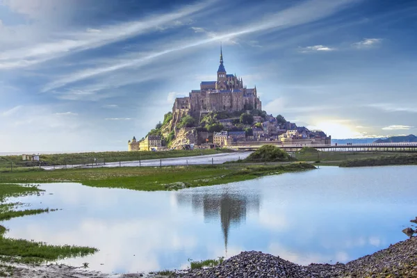 Mont Saint Michel Şatosu, Normandiya, Bretagne, Fransa