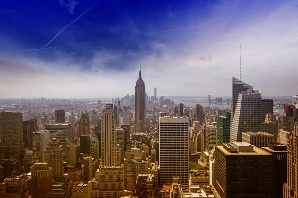 Blick Auf Die Skyline Von Manhattan Nyc — Stockfoto