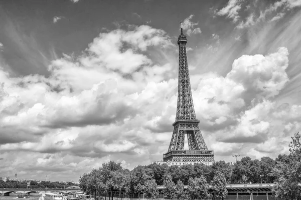 Panoramic View Eiffel Tower — Stock Photo, Image