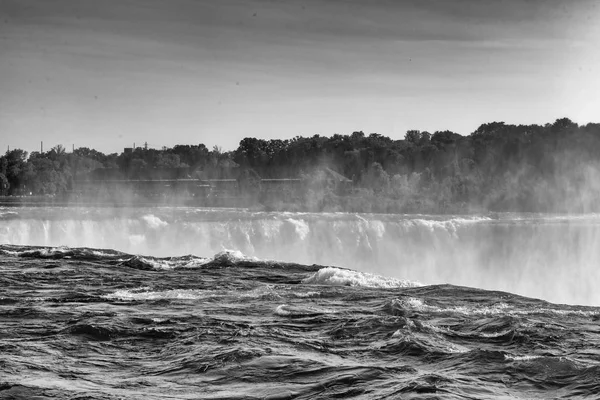 Niagara Falls Svart Och Vitt — Stockfoto