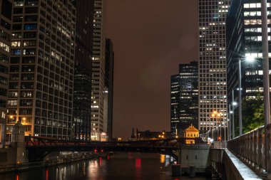 Gece Chicago görüntüle.