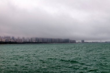Chicago manzarası siste.