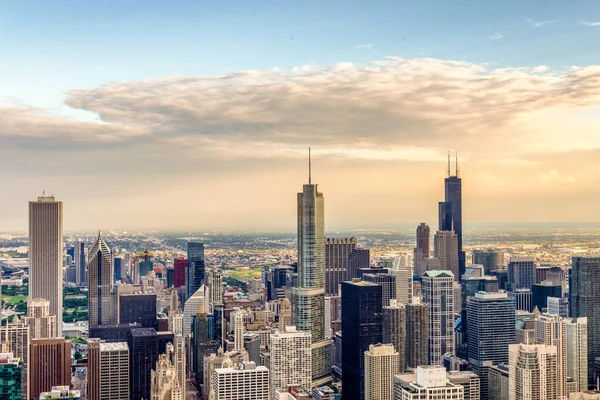 Chicago Nun Hava Manzarası — Stok fotoğraf