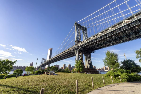 Second Most Famous Bridge New York Manhattan Bridge — Stock Photo, Image