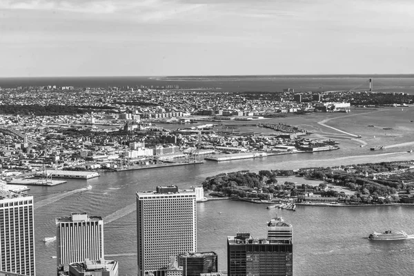 Manhattan Upper Bay Vista Aerea — Foto Stock