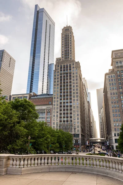 近代都市建築シカゴのスカイライン — ストック写真