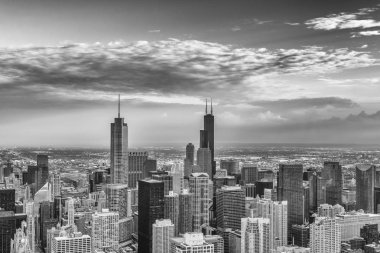 Chicago 'nun hava manzarası.