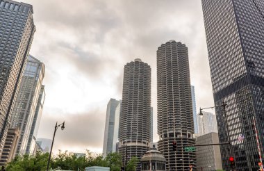 Chicago, modern şehir mimarisi manzarası