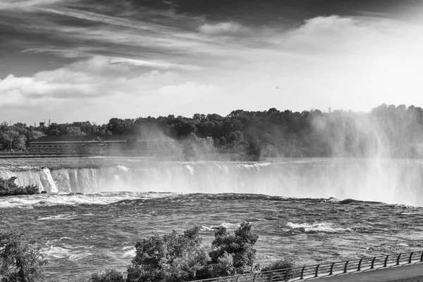 Niagara Falls Svart Och Vitt — Stockfoto