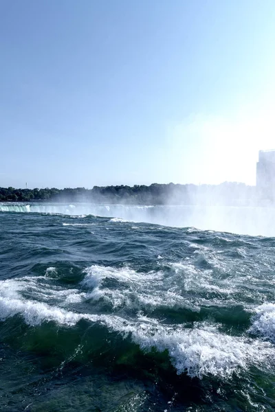 Niagara Falls Svart Och Vitt — Stockfoto