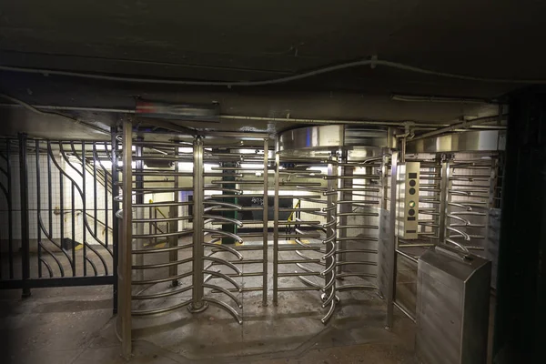 Turnstile Entrance Subway Station New York — Stock Photo, Image