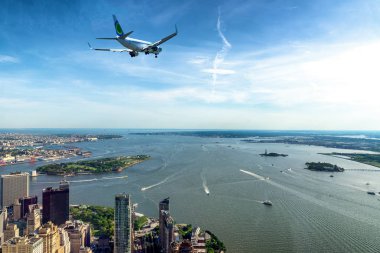 Manhattan'ın Bay, Nyc havadan görünümü.
