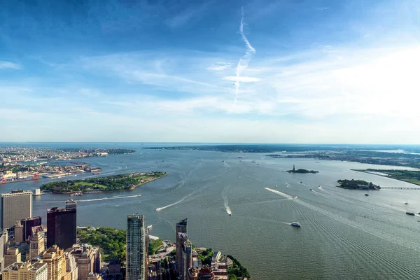 Aerial View Manhattan Bay Nyc — Stock Photo, Image