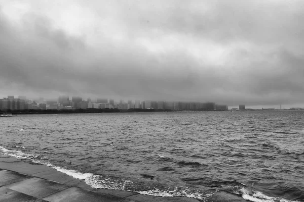 Skyline Chicago Fog — Stock Photo, Image