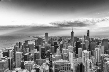 Chicago 'nun hava manzarası.