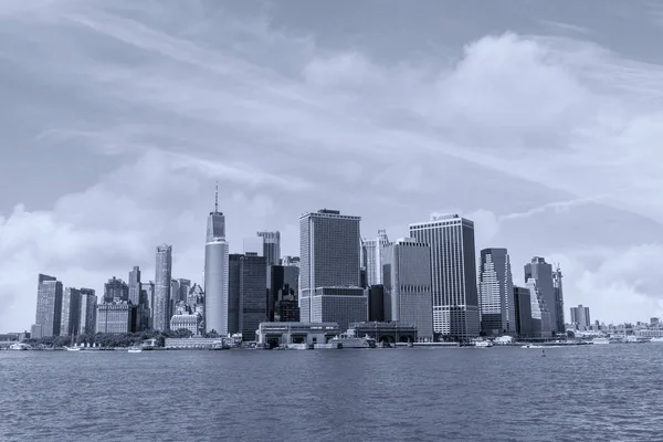 Vacker Utsikt Över Downotown Manhattan Från Governors Island Nyc — Stockfoto