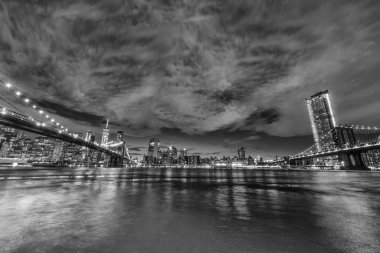 Brooklyn ve Manhattan Köprüsü'nden Brooklyn, Nyc