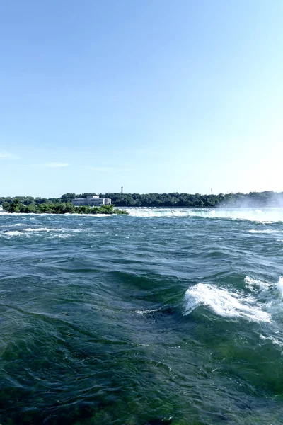 Piękny Widok Wodospad Niagara Słoneczny Dzień — Zdjęcie stockowe
