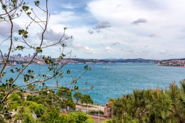 Panoramik İstanbul tepelerden.