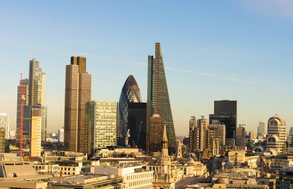 Yeni Londra Manzarası Gün Batımında — Stok fotoğraf