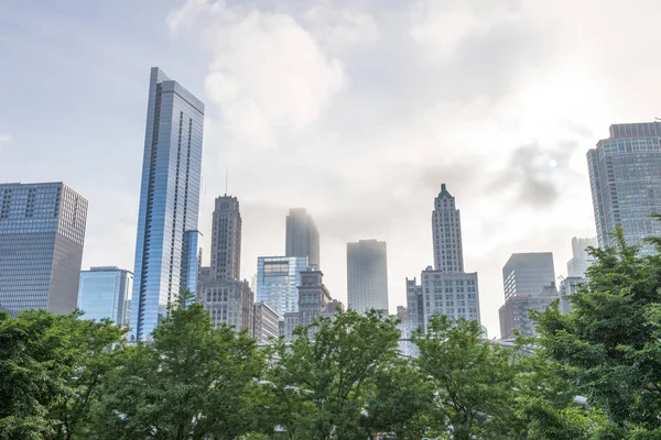 Blick Auf Die Skyline Von Chicago — Stockfoto