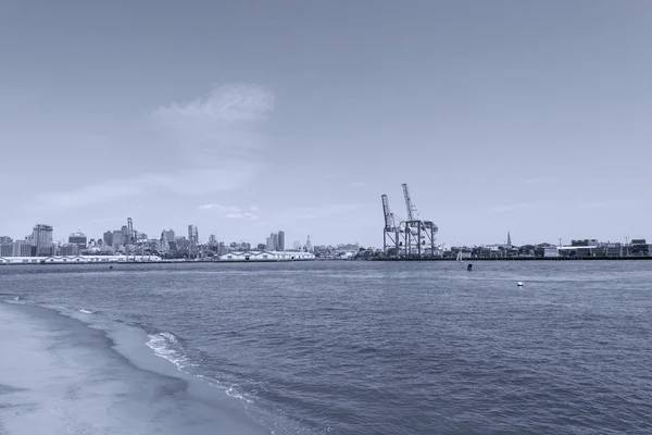 Panoramatický pohled z Ostrova guvernérů, NYC — Stock fotografie