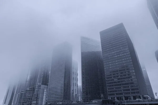 Grattacieli di Chicago nella nebbia — Foto Stock
