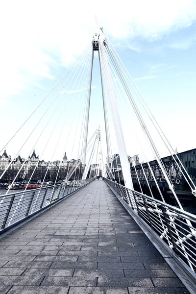Golden Jubilee Bridge, Λονδίνο — Φωτογραφία Αρχείου