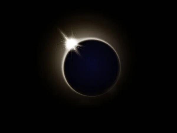 Eclipse solar, imagen con lente negra Fotos De Stock Sin Royalties Gratis