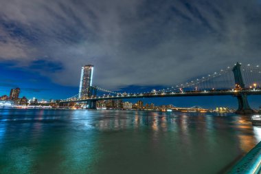 Brooklyn ve Manhattan Köprüsü'nden Brooklyn, Nyc