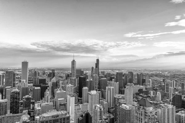 Воздушный вид на Чикаго Skyline — стоковое фото