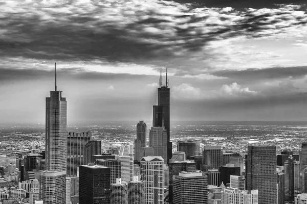 Luchtfoto van Chicago — Stockfoto