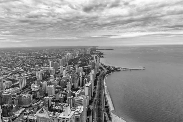 Flygfoto norra kusten av Chicago — Stockfoto