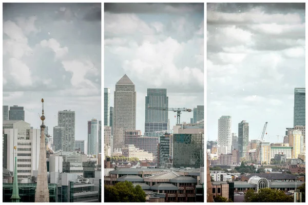 Panoramablick auf die Londoner Skyline — Stockfoto