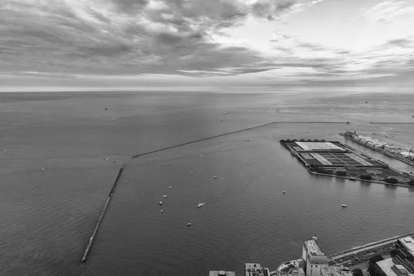 Veduta aerea del porto di Chicago — Foto Stock