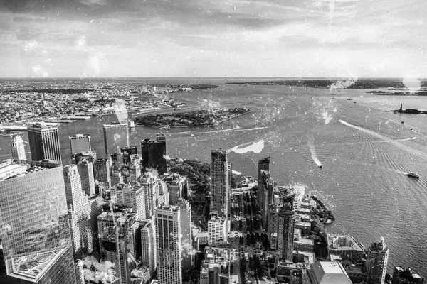Panorámás kilátás Manhattan, New York — Stock Fotó