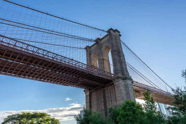Brooklyn Bridge pylon szczegóły — Zdjęcie stockowe