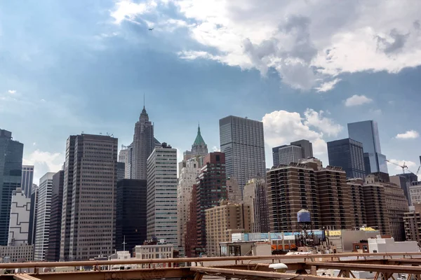 Manhattan, New York şehrinin manzarası — Stok fotoğraf