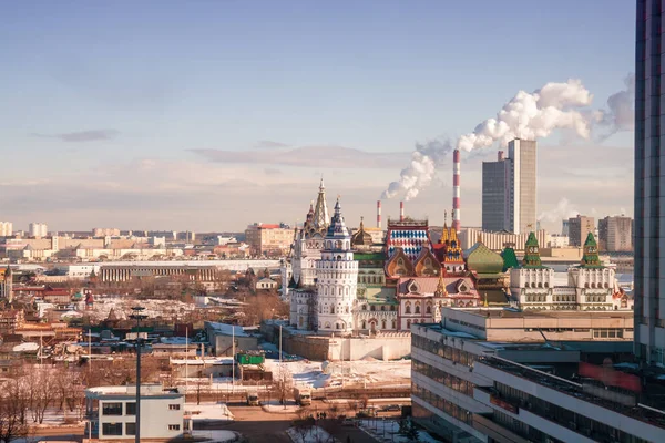 Moskva Panorama Cestovní Zázemí — Stock fotografie