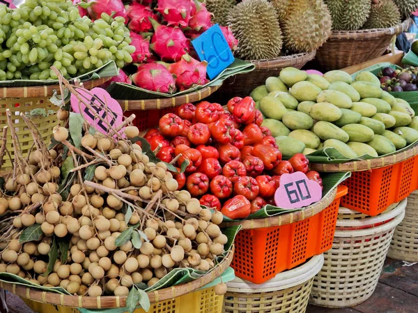 Variety of fruit on the stall