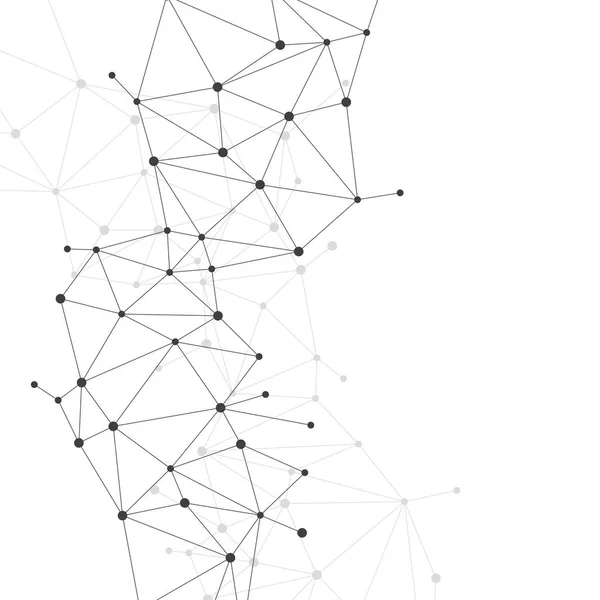 Nätverket Ansluta Dot Polygon Bakgrund Koncept Nätverk Företag Teknik Ansluta — Stock vektor