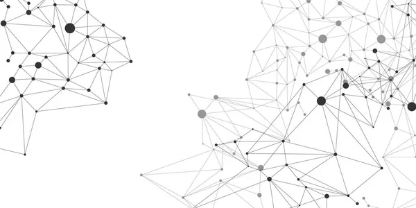 Rede Conectando Fundo Polígono Ponto Conceito Rede Negócios Tecnologia Conexão — Vetor de Stock