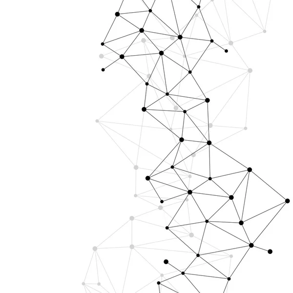 Netwerk Aansluiten Dot Veelhoek Achtergrond Concept Van Netwerk Business Technologie — Stockvector