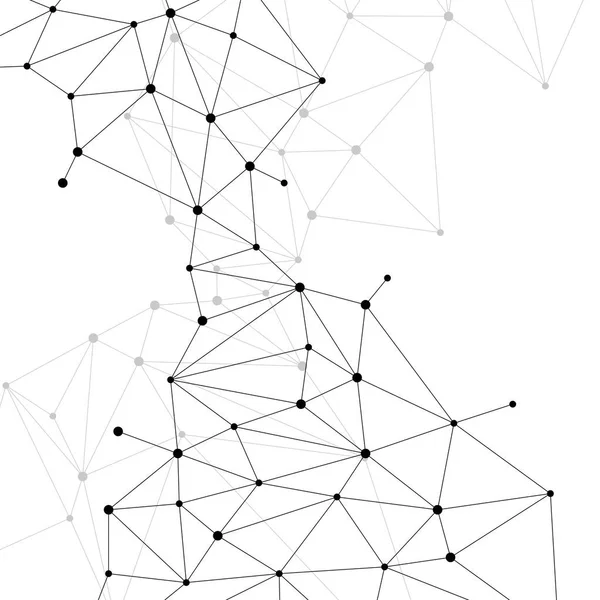 Nätverket Ansluta Dot Polygon Bakgrund Begreppet Nätverk Företag Teknik Ansluta — Stock vektor