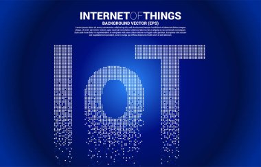 Küçük kare pikselden çok şey ifade ediyor. Şeyler Teknolojisi İnternet Dijital Kavramı.