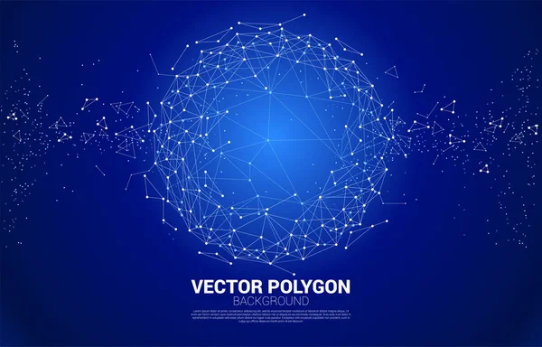 Vector Líneas poligonales Wireframe Conectar punto Esfera geométrica aislada sobre fondo blanco. Concepto de Big Data y transformación de datos . — Archivo Imágenes Vectoriales